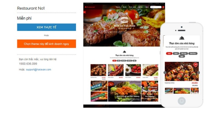 Haravan Theme và tổng hợp Template Haravan đẹp