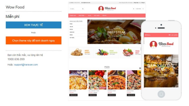 Haravan Theme và tổng hợp Template Haravan đẹp